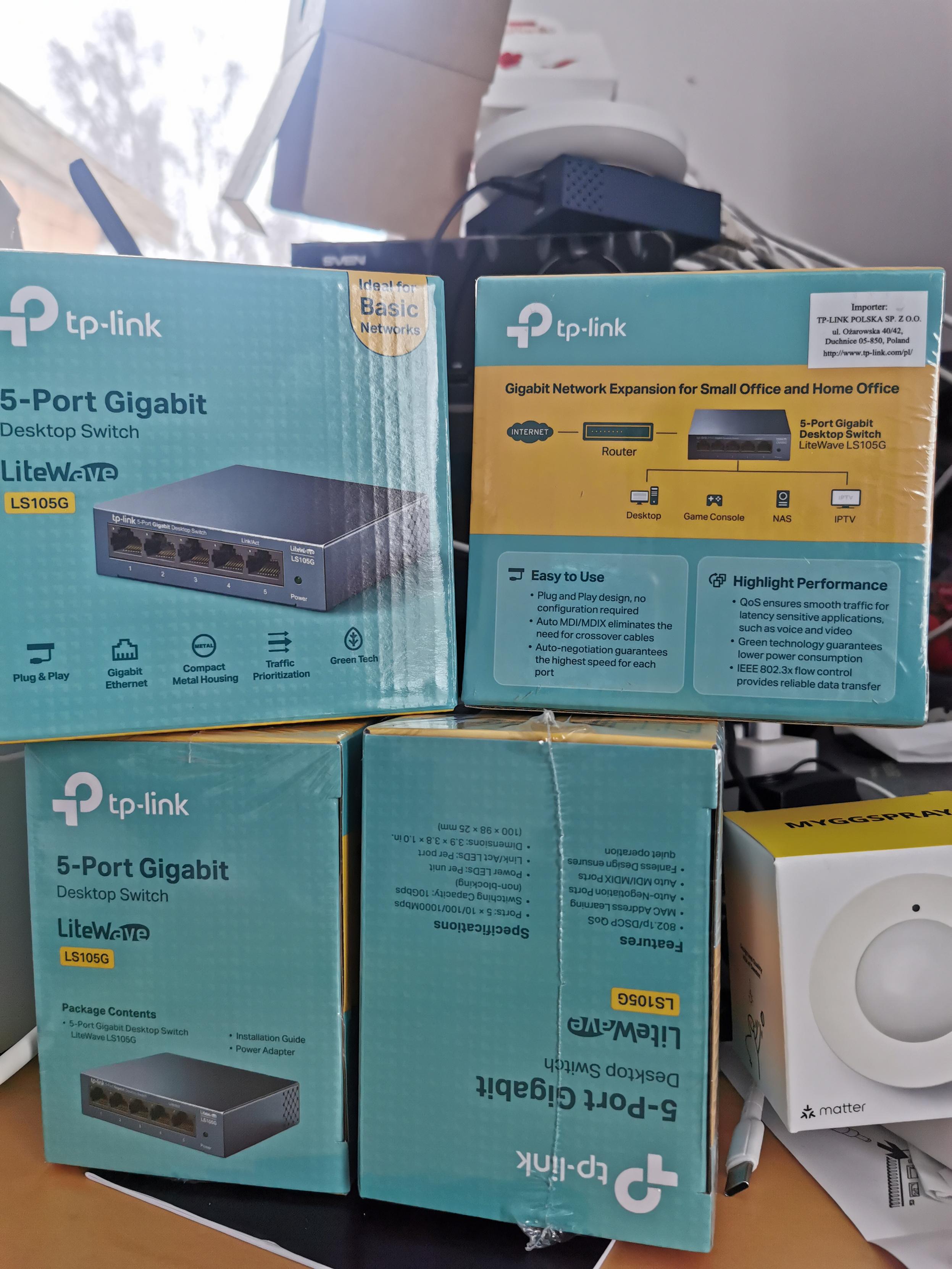 TP-link LS105G for home network and Home Assistant